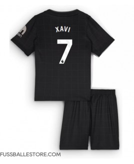 Günstige Tottenham Hotspur Xavi Simons #7 Auswärts Trikotsatzt Kinder 2025-26 Kurzarm (+ Kurze Hosen)